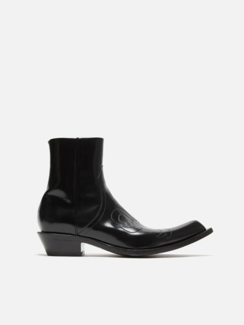 Acne Studios Pointed cowboy ankle boots - Black