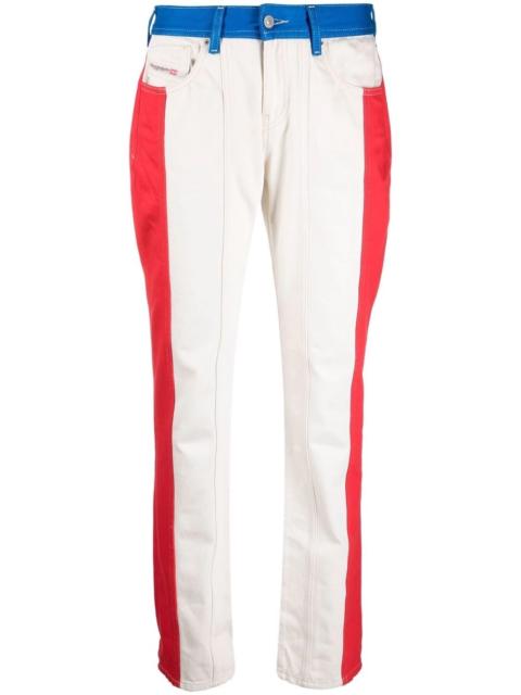 Diesel 2002 0eiar colour-blocked trousers