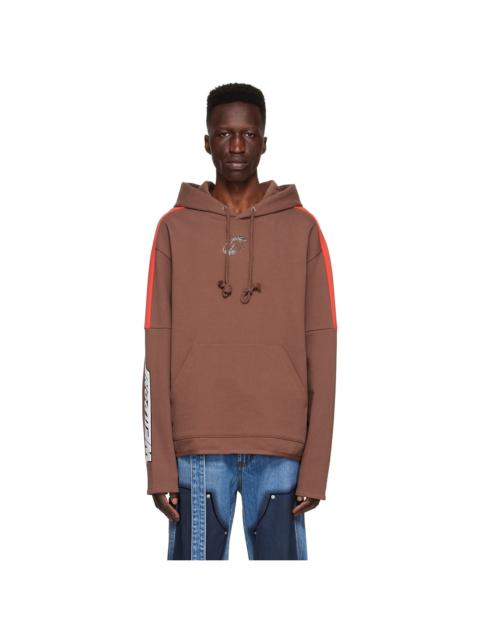【関税込み】We11done ベージュ Center Basic フーディ We11done Beige Center Basic Hoodie | REVERSIBLE