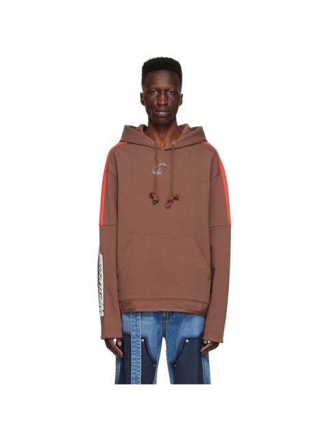 Brown Cotton Hoodie