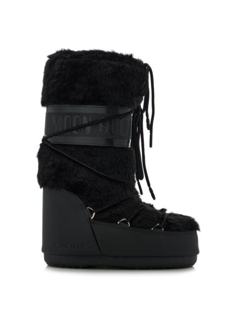 MOON BOOT Icon Faux Fur Boots black