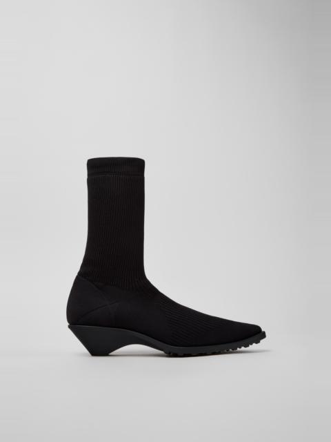 CAMPER Camper x ISSEY MIYAKE - Anna Black TENCEL Lyocell and Recycled Engineered Materials Ankle Boots for