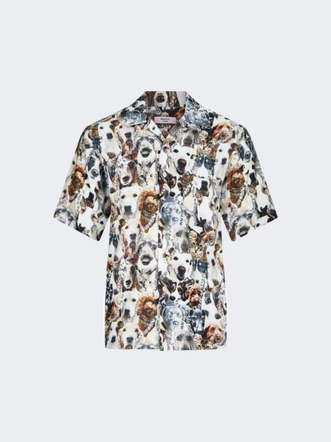 Martine Rose dog-print short-sleeve shirt