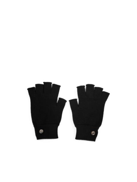 Rick Owens fingerless press-stud gloves