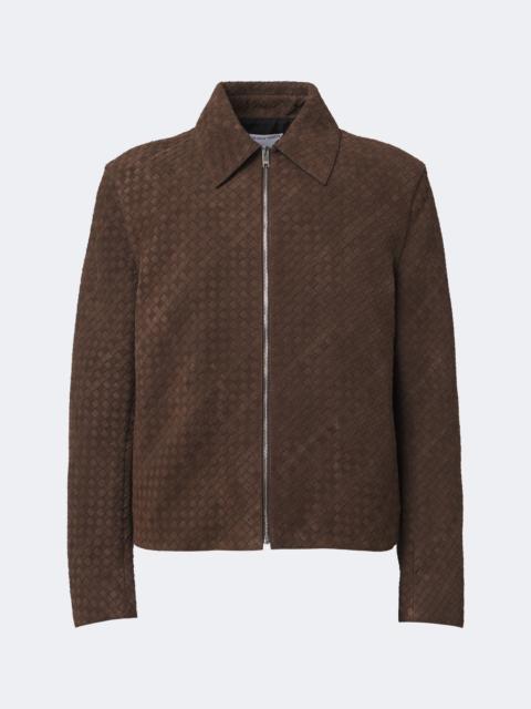 Bottega Veneta Intrecciato suede jacket