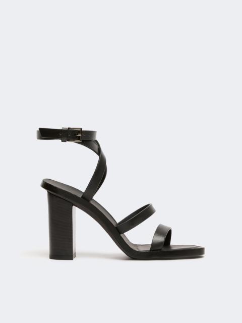 Max Mara JUTTASANDAL Leather sandals - BLACK