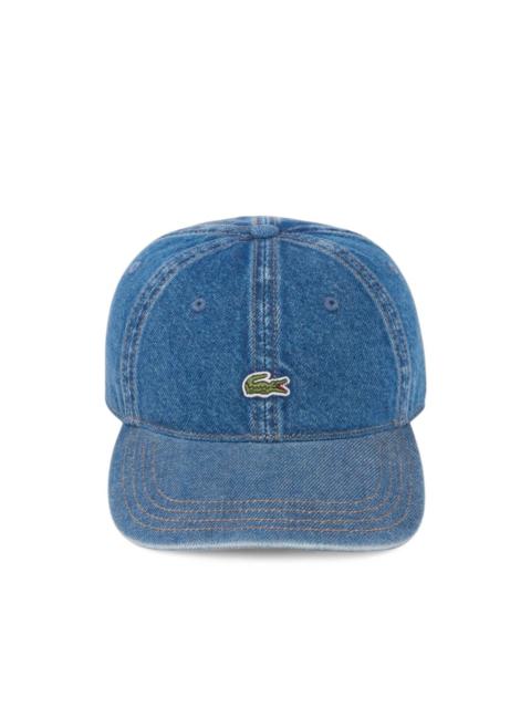 LACOSTE cotton denim cap