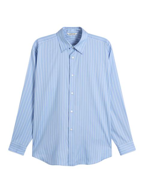 Auralee Cotton Silk Stripe Shirt