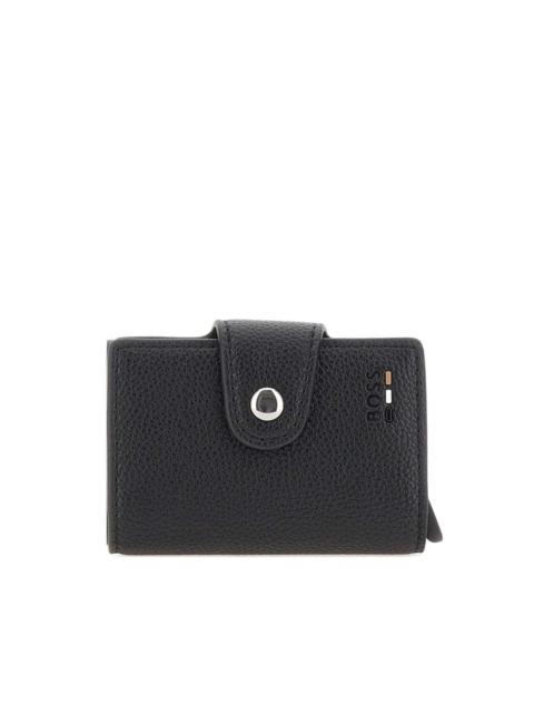 BOSS debossed-logo wallet