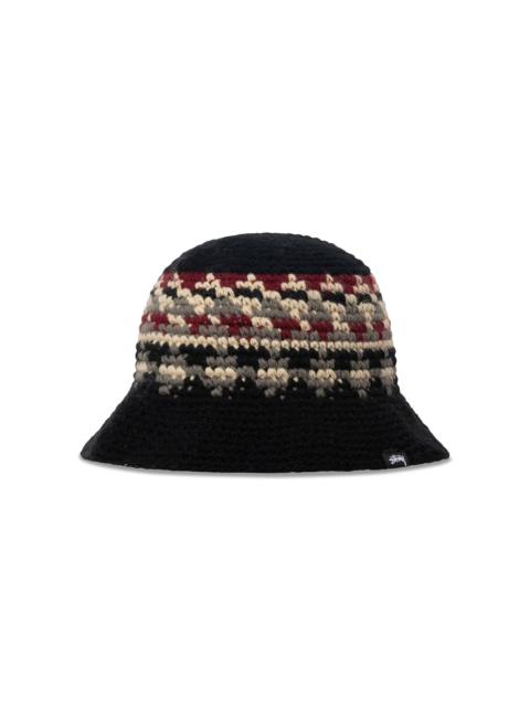 Stüssy Stussy Fairisle Bucket Hat 'Black'
