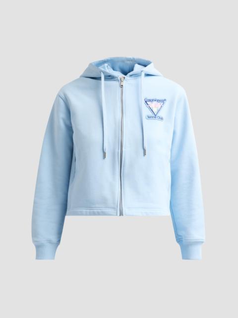 CASABLANCA Women's Tennis Club Icon Full-Zip Hoodie - Club Icon