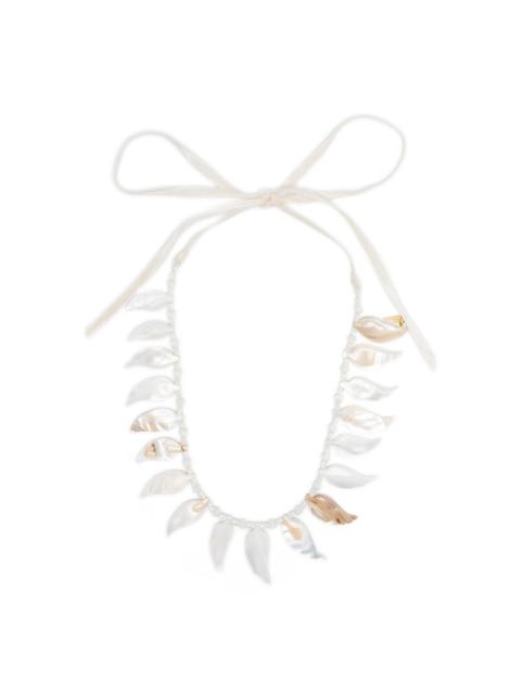 forte_forte leaf-pendant necklace