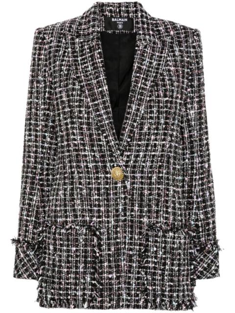 Balmain single-breasted tweed jacket
