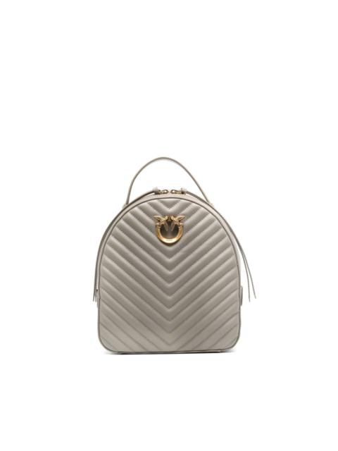 PINKO Love leather backpack