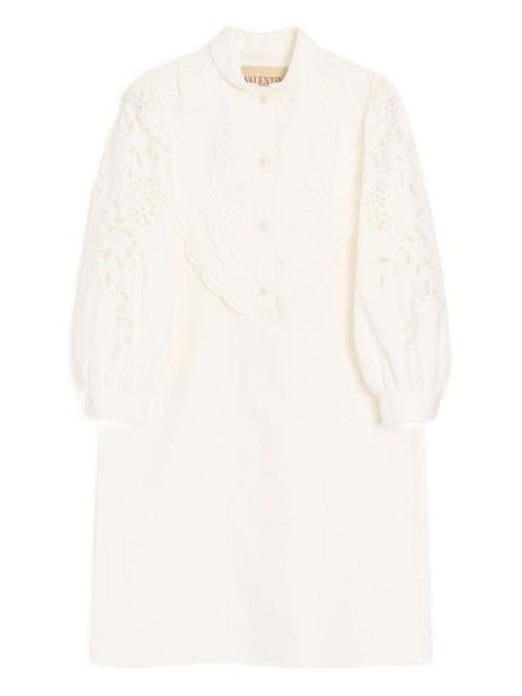 Valentino mini embroidered poplin dress
