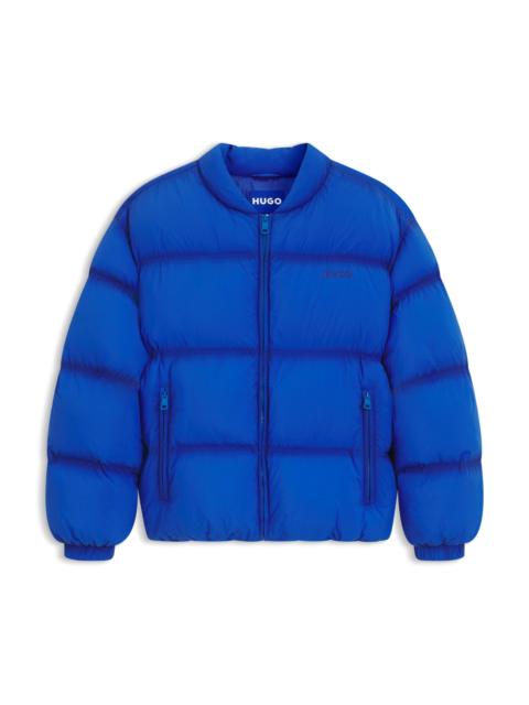HUGO WATER-REPELLENT PUFFER JACKET WITH EMBROIDERED LOGO