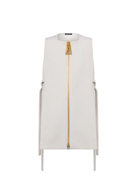 Louis Vuitton Oversized Zipper Side-Tie Dress