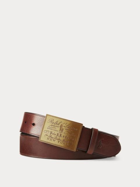 Polo Ralph Lauren Heritage Plaque-Buckle Belt