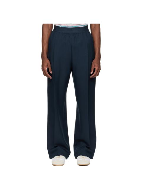 Stockholm Surfboard Club Navy Relaxed Fit Trousers