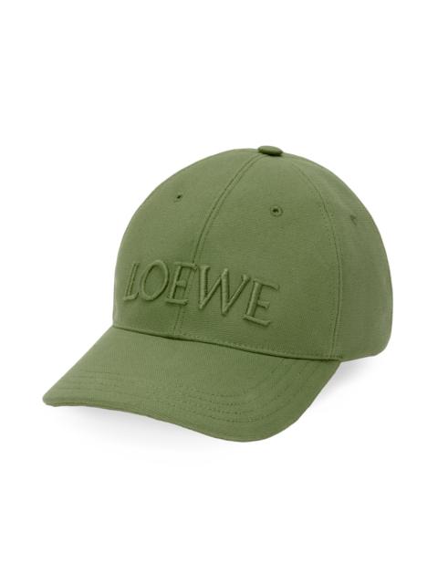 Loewe Men's x Paula's Ibiza Logo-Embroidered Cotton Cap - Sage Green