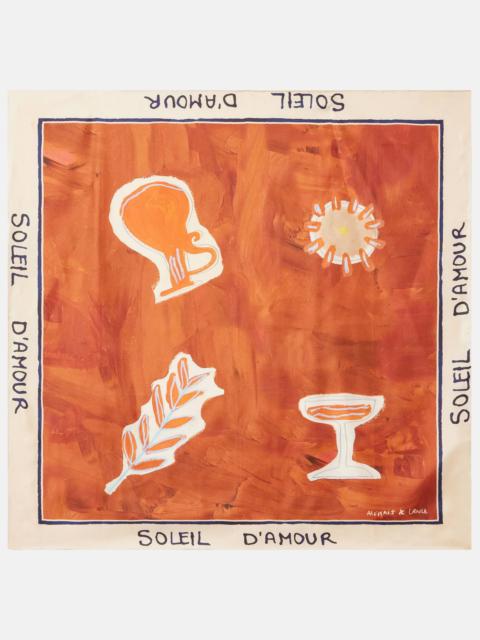 ALÉMAIS Soleil D'Amour silk scarf
