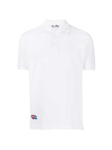 Comme des Garçons PLAY logo-appliqué cotton polo shirt