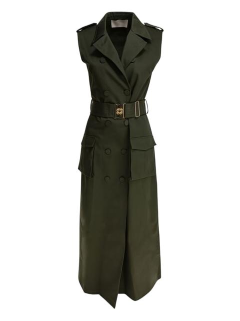 ELIE SAAB belted double-breasted midi dress