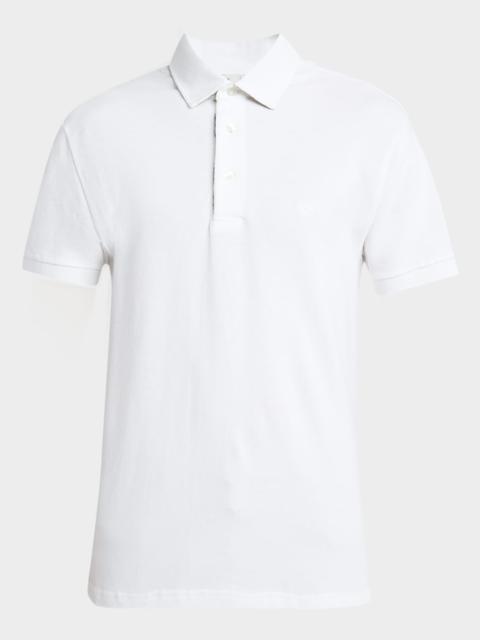 Etro 'ROMA' WHITE COTTON POLO SHIRT | lungolivigno | REVERSIBLE