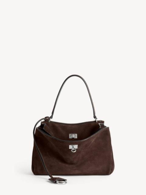 BALENCIAGA Women's Rodeo Handbag Small in Light Espresso