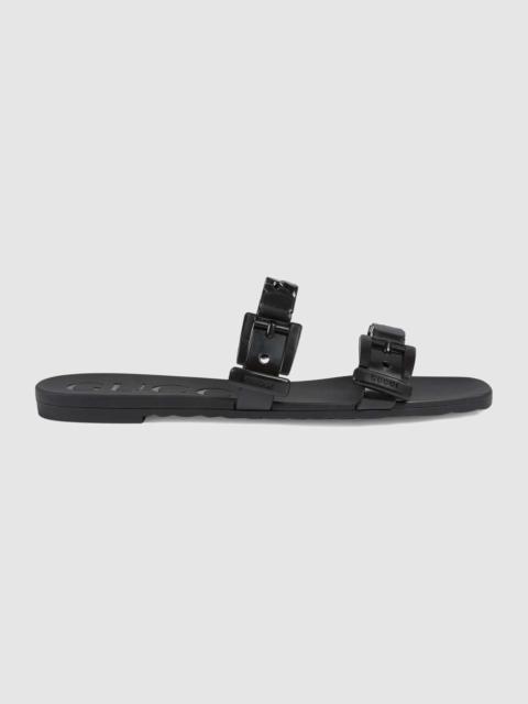 GUCCI Women's rubber slide sandal