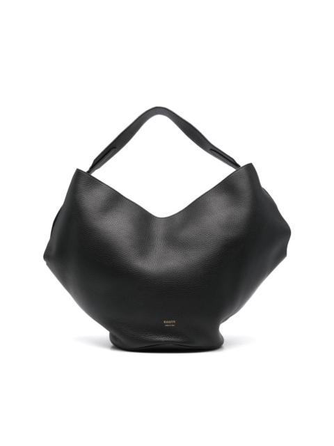 medium Lotus leather tote bag