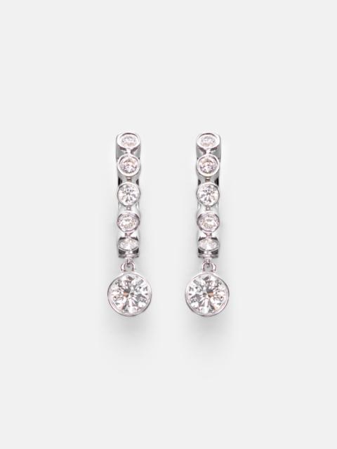 ANITA KO Melrose 18kt white gold huggie earrings with diamonds