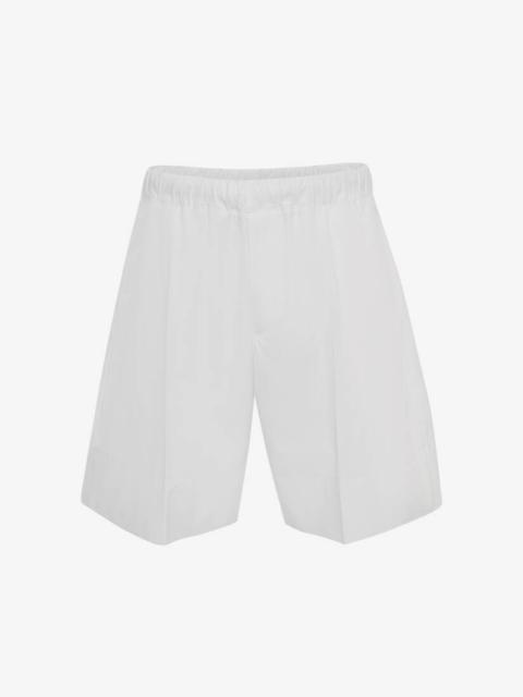 Alexander McQueen Wide Leg Shorts in White