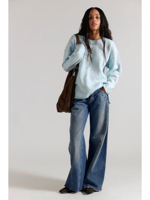 FREE PEOPLE We The Free Ella Roll-Neck Cotton Knit Sweater