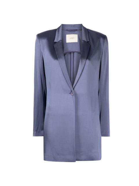 LAPOINTE Doubleface satin single-breasted blazer