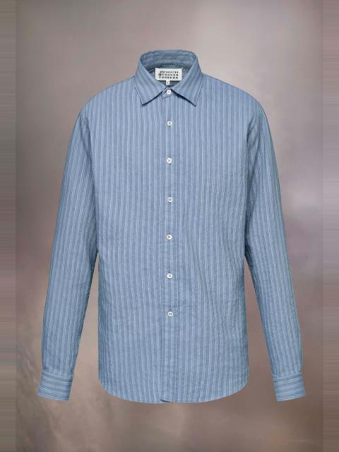 Seersucker linen shirt