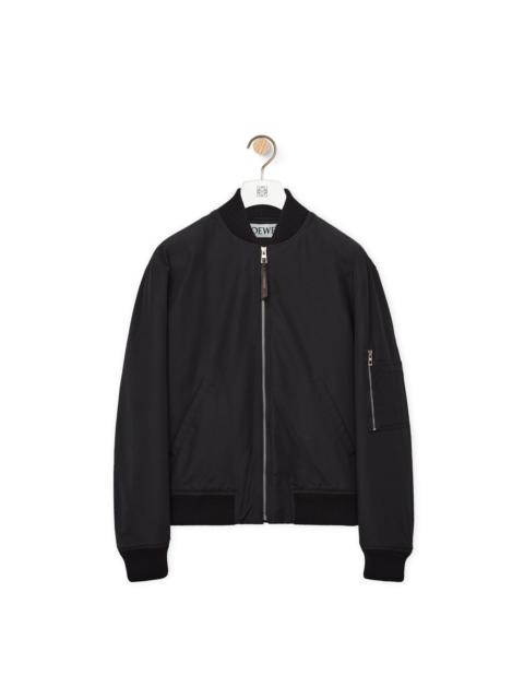 Loewe Chia elephant bomber jacket in cotton and polyamide
