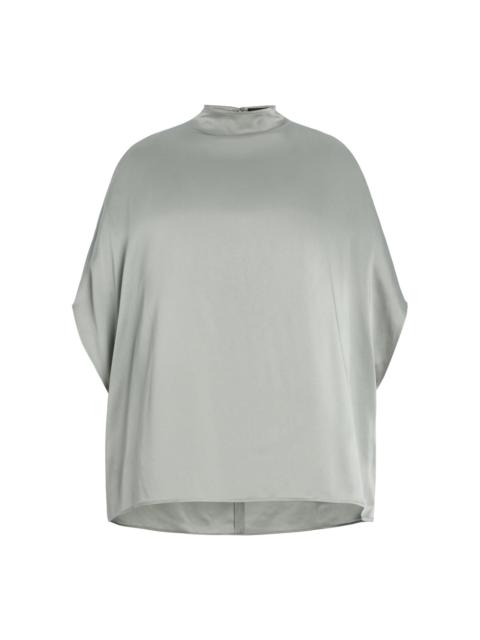 LAPOINTE Satin Cape T-Shirt blue