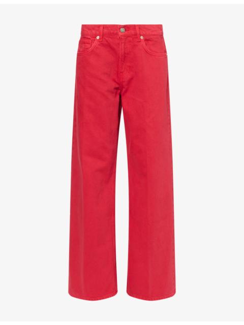Reformation Cary Low-Rise Slouchy Wide-Leg Denim Jeans