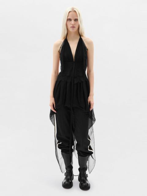 Ann Demeulemeester Dory Asymmetric Panel Top with Lace