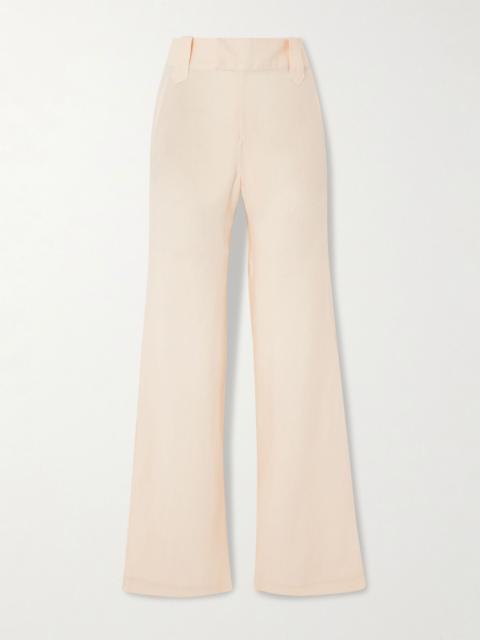 Johanna Ortiz Passage Poise organic linen wide-leg pants Ecru