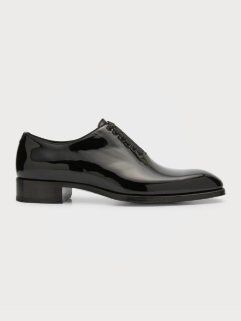 TOM FORD Men's Elkan Patent Leather Oxfords