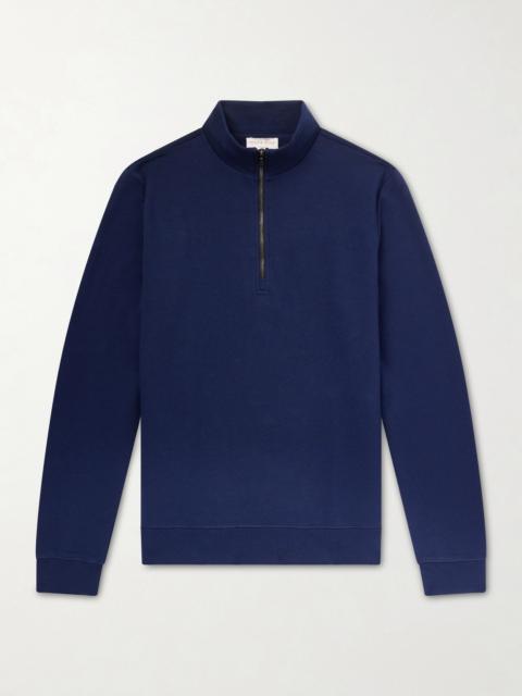 Derek Rose Quinn Cotton and Modal-Blend Jersey Half-Zip Sweatshirt