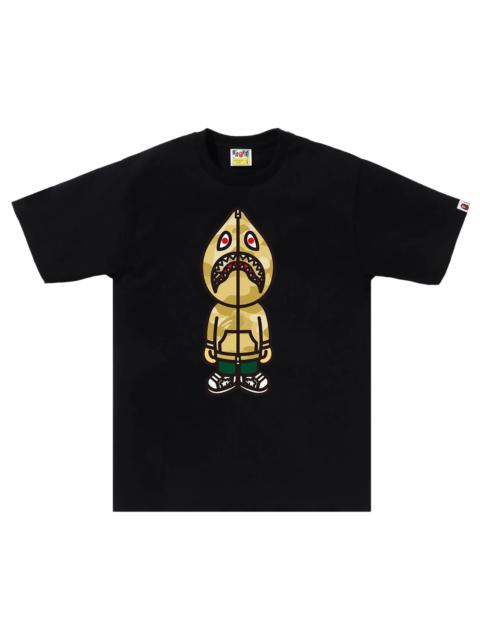 BAPE Color Camo Classic Milo Shark Tee 'Black/Yellow'