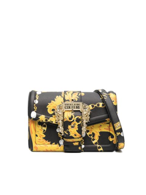 baroque-print satchel bag