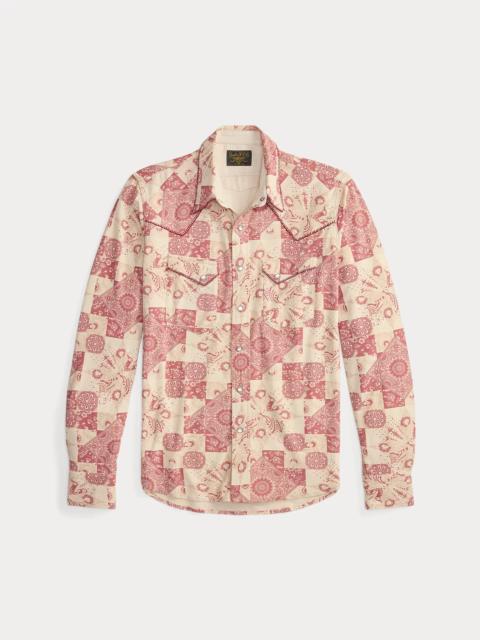 RRL by Ralph Lauren Slim Fit Jersey Western Shirt