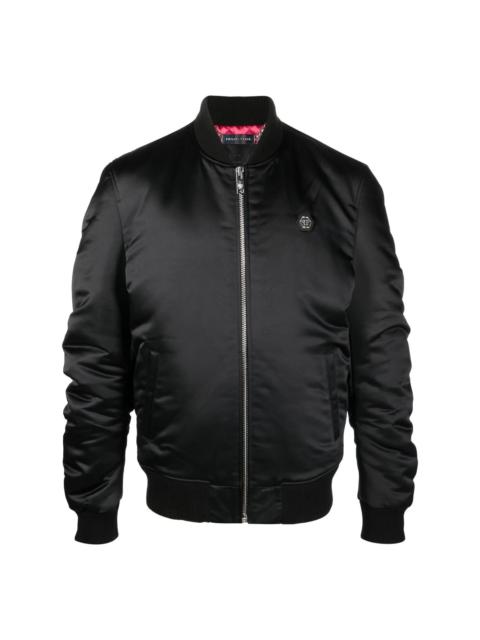 PHILIPP PLEIN teddy bear print bomber jacket