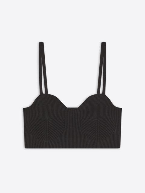 RIB KNIT BRA TOP