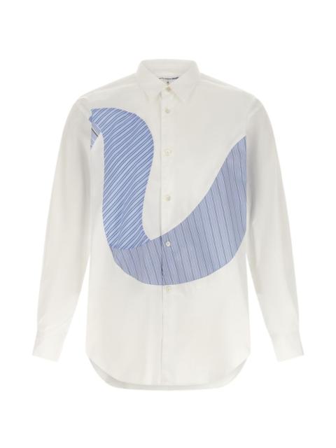 Comme des Garçons SHIRT contrast insert shirt