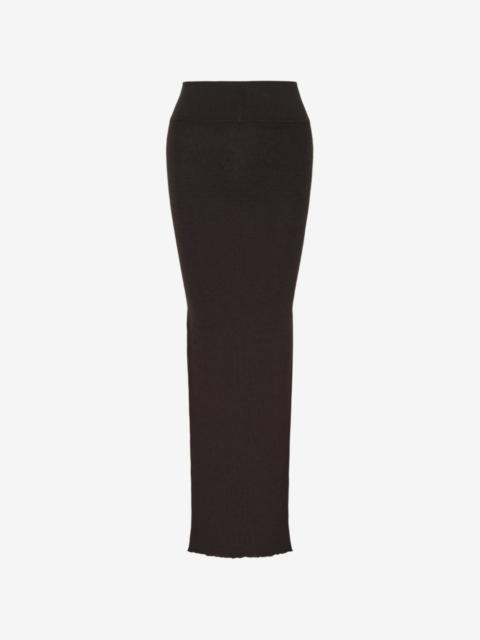 Rick Owens ribbed-knit maxi skirt